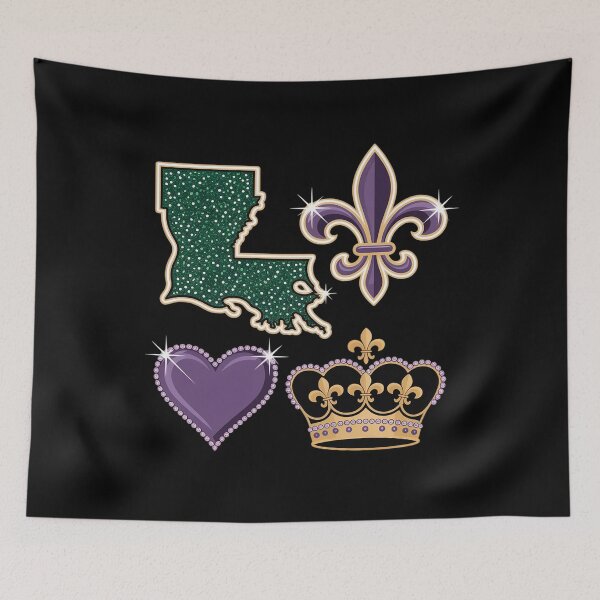 Item preview, Mardi Gras Love Party Beads Louisiana New Orleans Mardi Gras designed and sold by catsdothingz.