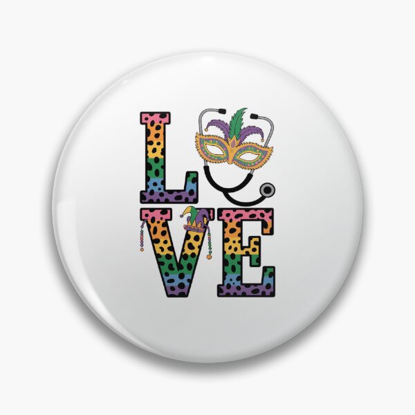 Item preview, Mardi Gras Nurse Mask Beads Mardi Gras Nuse Carnival designed and sold by catsdothingz.