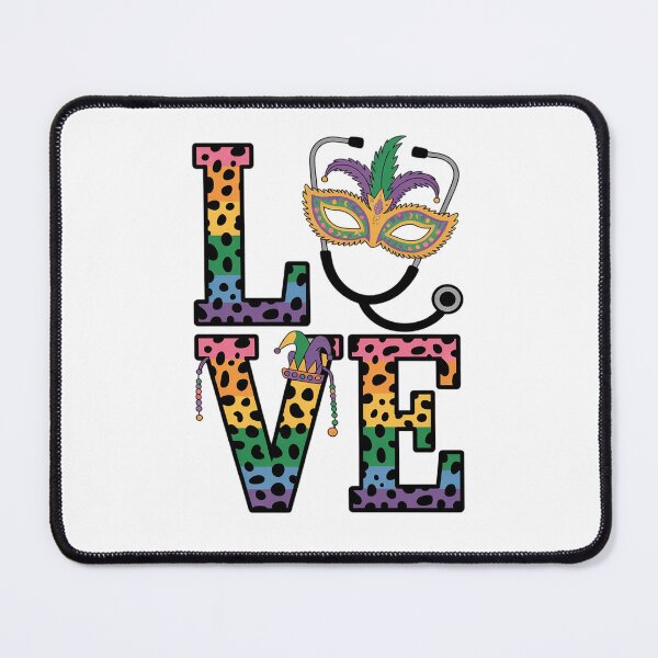 Item preview, Mardi Gras Nurse Mask Beads Mardi Gras Nuse Carnival designed and sold by catsdothingz.