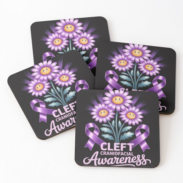 Item preview, Cleft Craniofacial Awareness Boho Floral Wear Purple In July designed and sold by tkhrbika.