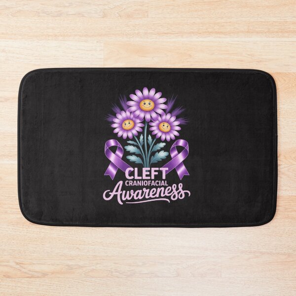 Item preview, Cleft Craniofacial Awareness Boho Floral Wear Purple In July designed and sold by tkhrbika.