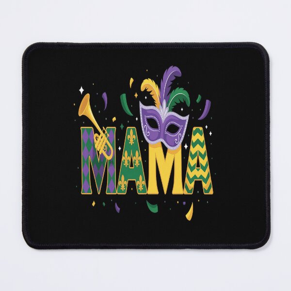 Item preview, Mardi Gras Mama Mask Beads Carnival Mom Women designed and sold by catsdothingz.