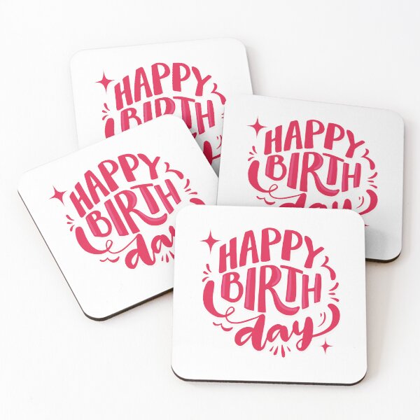 Item preview, Happy Birthday Sticker | Hand Lettered Typography | Cute Celebration Gift Design designed and sold by InkByVerse.