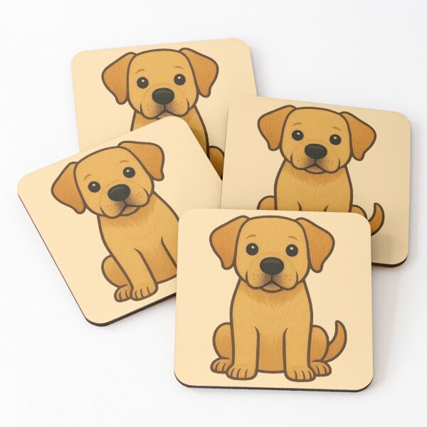Item preview, Yellow Labrador Retriever Puppy – Cute Lab Dog Lover Illustration designed and sold by Aloloco.
