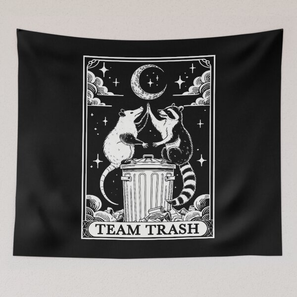 Item preview, Team Trash Tarot Card designed and sold by gincasfikret4.
