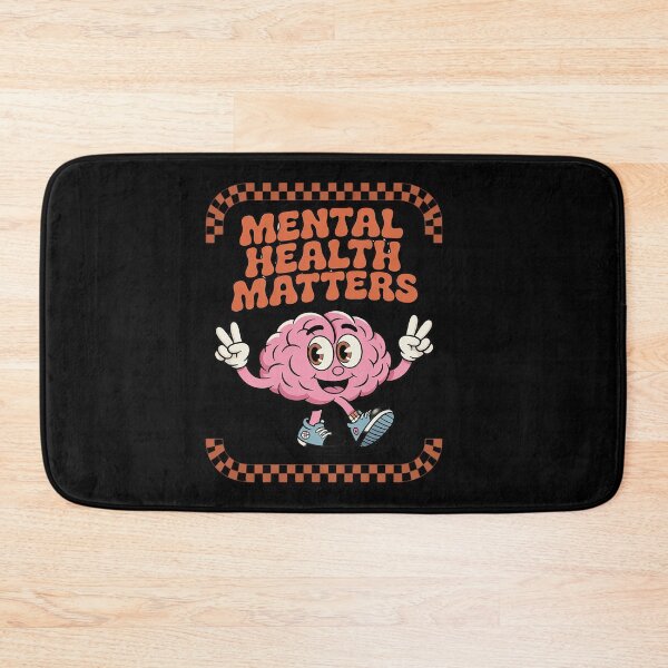Item preview, Brain Mental Health Matters Retro Groovy Mental Health designed and sold by SIGORDESIGN.