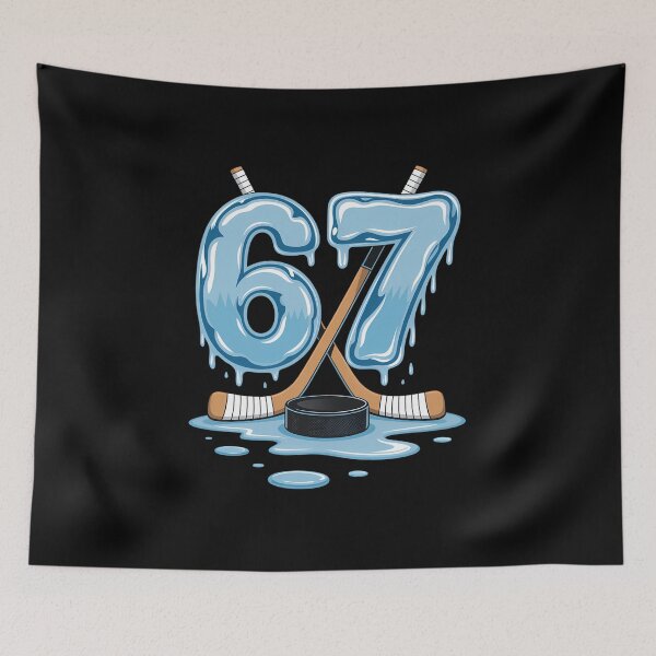 Item preview, 67 Hockey Drip Number Funny Meme designed and sold by AsteriskDatBArt.