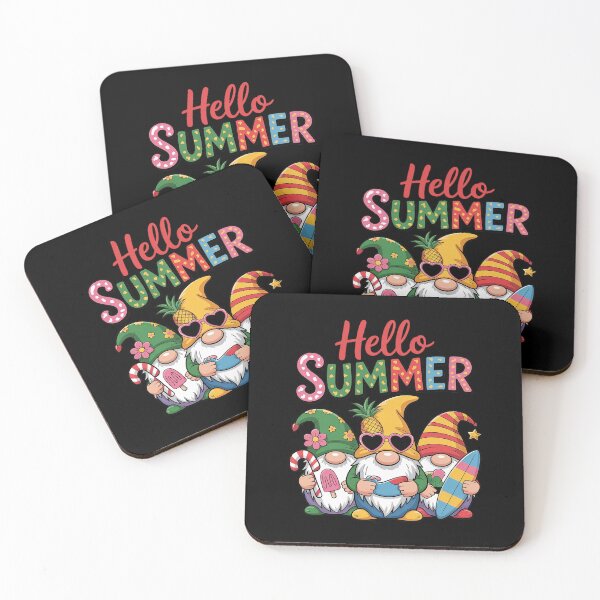 Item preview, Cute Hello Summer Gnomes Beach Gnomes designed and sold by SIGORDESIGN.