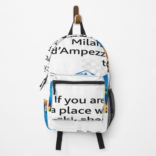 Item preview, Milan & Cortina d’Ampezzo Travel Quote T-Shirt & Sticker – Ski, Shop & Party Italy Design designed and sold by Sushikidsntod.