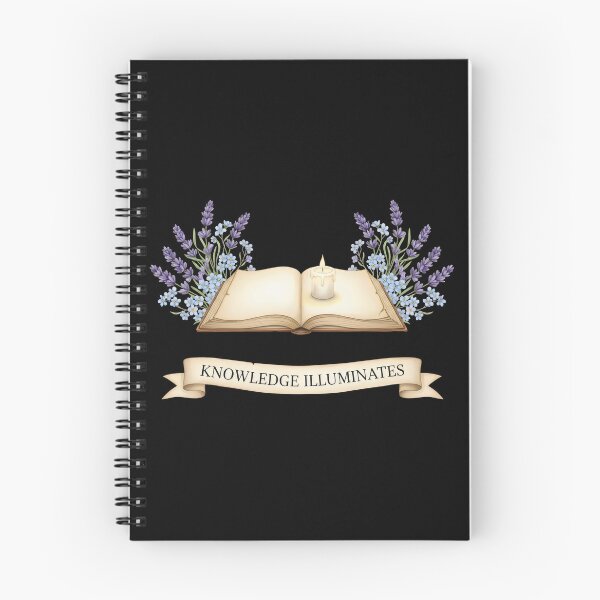 Item preview, Vintage Book and Candle Art – Knowledge Illuminates, Dark Academia Lavender Botanical Watercolor designed and sold by Luminari Creations.