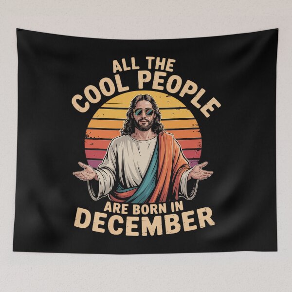 Item preview, All Cool People are Born in December Birthday Christmas designed and sold by AsteriskDatBArt.