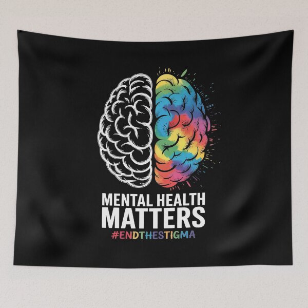 Item preview, End The Stigma Mental Health Matters Mental Health Awareness designed and sold by SIGORDESIGN.