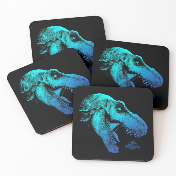 Item preview, Neon T Rex Dinosaur Head Glowing Dark Art Design designed and sold by ashereebrooks.