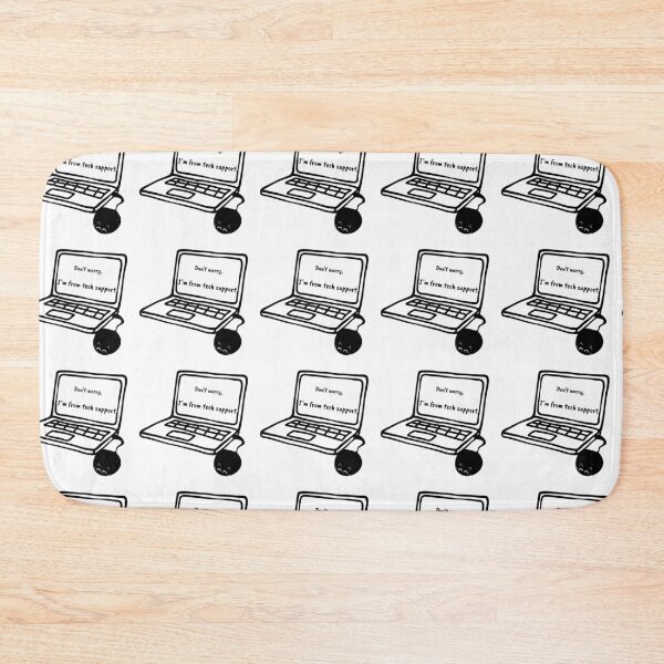 Item preview, Don't worry, I'm from tech support funny cats stickers designed and sold by Playful Strokes pom@pom.