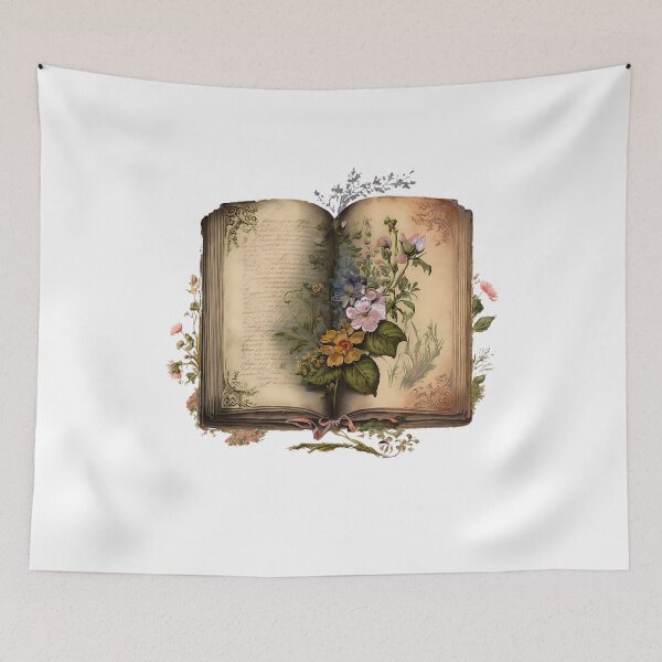 Item preview, Retro Floral Book designed and sold by DusyaIlyinishna.