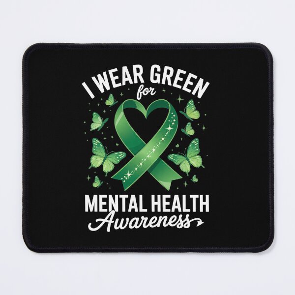 Item preview, I Wear Green For Mental Health Awareness Butterfly designed and sold by SIGORDESIGN.