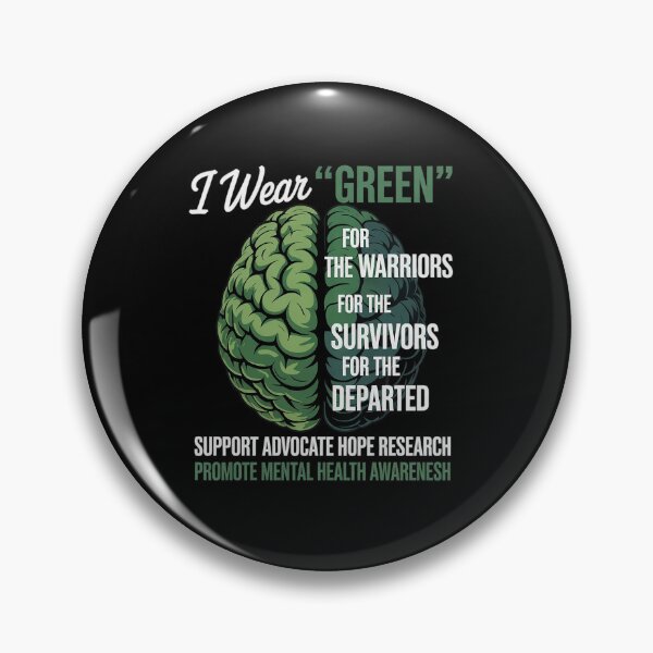 Item preview, I Wear Green For Mental Health Awareness Fight The Stigma designed and sold by SIGORDESIGN.