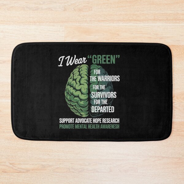 Item preview, I Wear Green For Mental Health Awareness Fight The Stigma designed and sold by SIGORDESIGN.