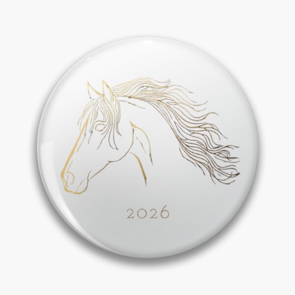 Item preview, 2026 Year of the Fire Horse Minimalist Art designed and sold by sa-prints.