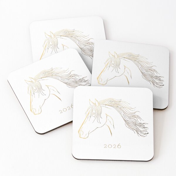 Item preview, 2026 Year of the Fire Horse Minimalist Art designed and sold by sa-prints.