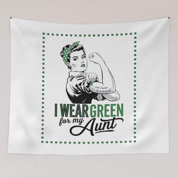 Item preview, I Wear Green For My Aunt Liver Cancer Awareness designed and sold by SIGORDESIGN.