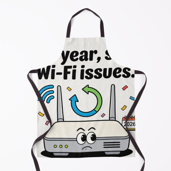 Item preview, New Year, Same Wi‑Fi Issues Funny 2026 Router T‑Shirt designed and sold by goodcrystals.