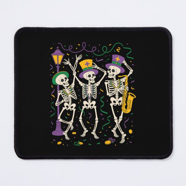Item preview, Dancing Skeleton Mardi Gras Carnaval Fat Tuesday Louisiana designed and sold by AsteriskDatBArt.