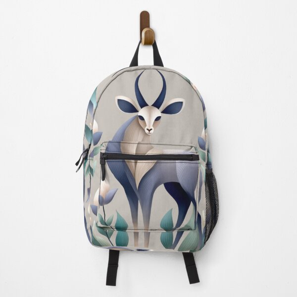Item preview, Stylized Antelope Floral Illustration designed and sold by PaintbrushPlace.