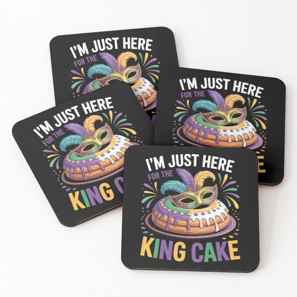 Artikelvorschau, Ich bin nur wegen des King Cake Mardi Gras hier. entworfen und verkauft von AsteriskDatBArt.
