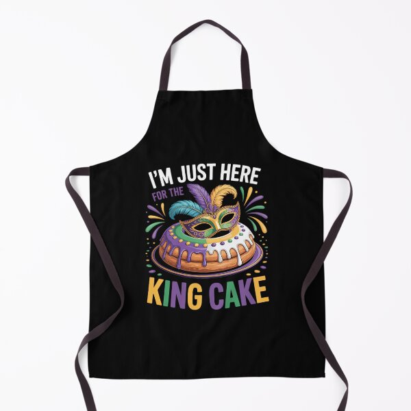 Artikelvorschau, Ich bin nur wegen des King Cake Mardi Gras hier. entworfen und verkauft von AsteriskDatBArt.