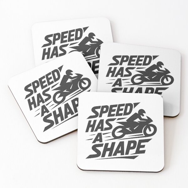 Item preview, Speed Has a Shape - Geometric Motorcycle Typography designed and sold by MKreative Studio.