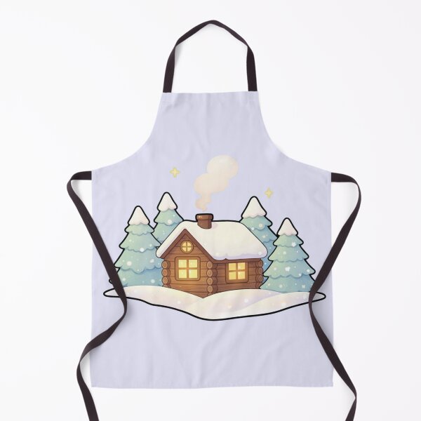 Item preview, Minimal Scandinavian Winter Cabin Christmas Illustration | manga | cute kawaii | by Nooby Draw designed and sold by NoobyDraw.