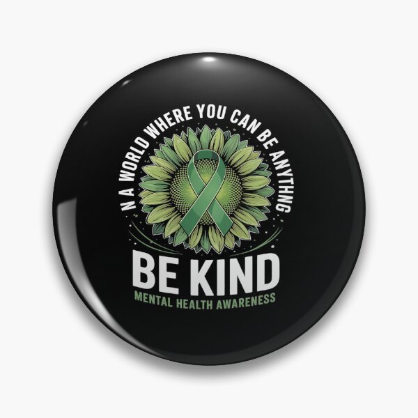 Item preview, Be Kind Green Ribbon Sunflower Mental Health Awareness designed and sold by SIGORDESIGN.