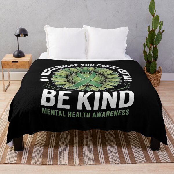 Item preview, Be Kind Green Ribbon Sunflower Mental Health Awareness designed and sold by SIGORDESIGN.