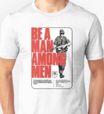 Be a Man Among Men Rhodesian Army Recruitment Poster Unisex T-Shirt