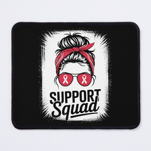 Item preview, World Aids Day AIDS Awareness Support Squad Messy Bun Women designed and sold by SIGORDESIGN.