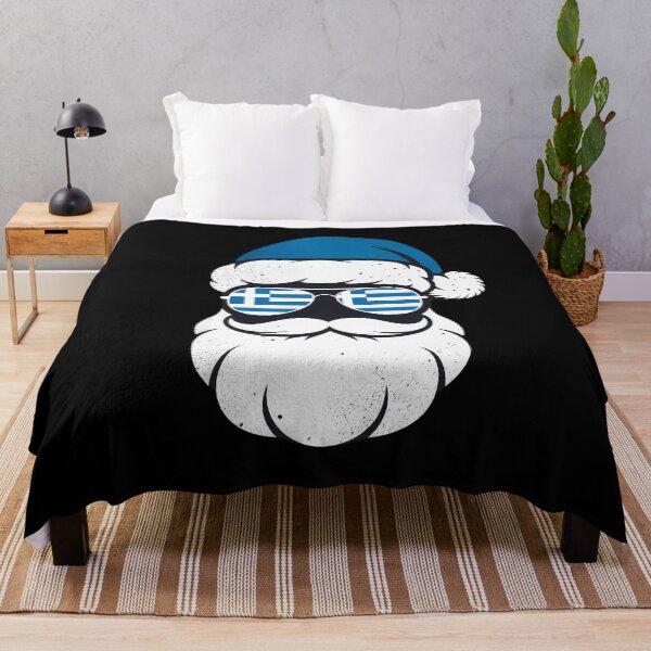 Item preview, Greek Orthodox Christmas Santa Claus Greece Flag designed and sold by AsteriskDatBArt.