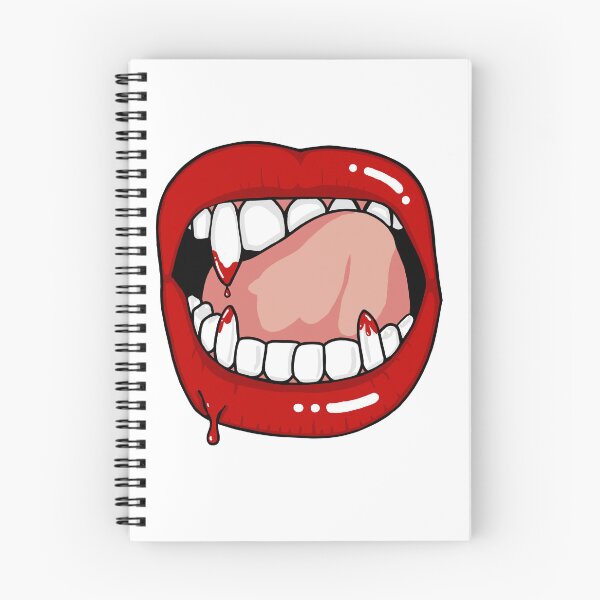 Item preview, vampire lips after a bite  designed and sold by Blockhead Designs.
