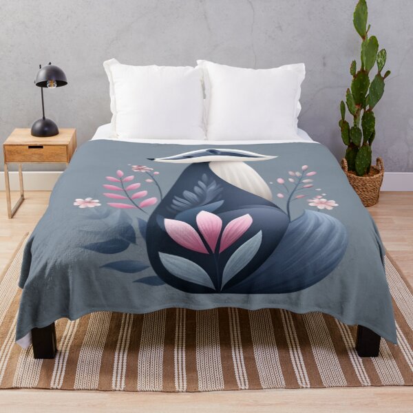 Item preview, Stylized Badger Floral Illustration designed and sold by PaintbrushPlace.