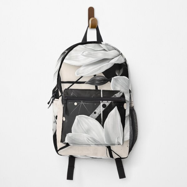 Item preview, White Magnolia Flowers, Abstract Black and White Art designed and sold by SolaoLab.