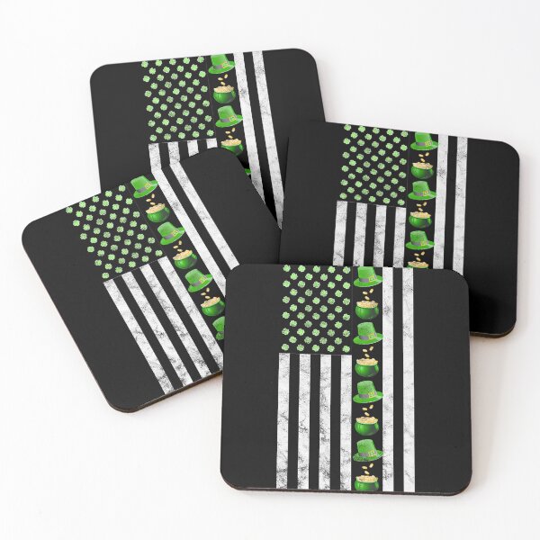 Item preview, St Patricks Day Irish American Flag Gold  designed and sold by Moxizz.