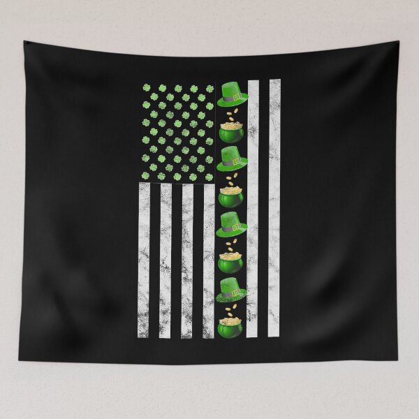 Item preview, St Patricks Day Irish American Flag Gold  designed and sold by Moxizz.