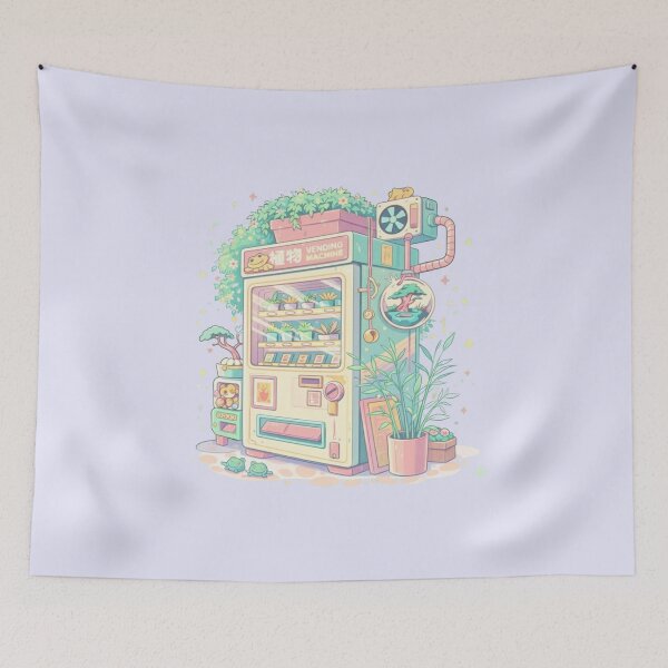 Item preview, Plants Vending Machine | manga | cute kawaii | by Nooby Draw designed and sold by NoobyDraw.