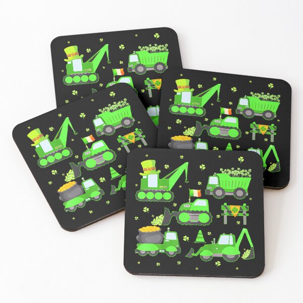Item preview, Kids Funny St Patricks Day Crane Truck Construction  designed and sold by Moxizz.