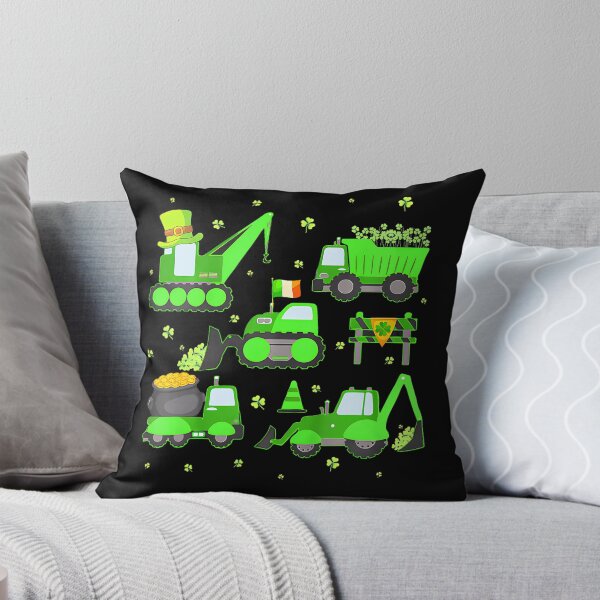 Item preview, Kids Funny St Patricks Day Crane Truck Construction  designed and sold by Moxizz.