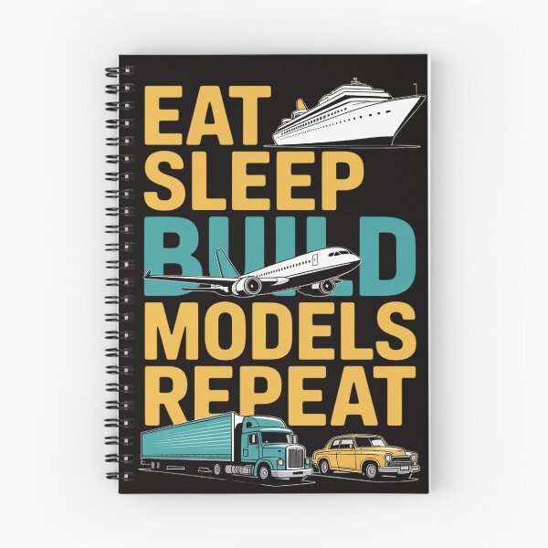 Item preview, Eat Sleep Build Models Repeat Gift Model Builder designed and sold by BotboutiquePre.
