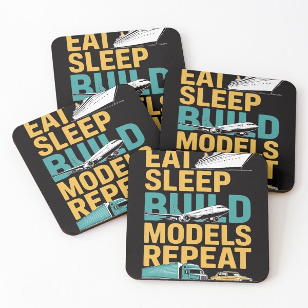 Item preview, Eat Sleep Build Models Repeat Gift Model Builder designed and sold by BotboutiquePre.