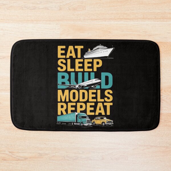 Item preview, Eat Sleep Build Models Repeat Gift Model Builder designed and sold by BotboutiquePre.