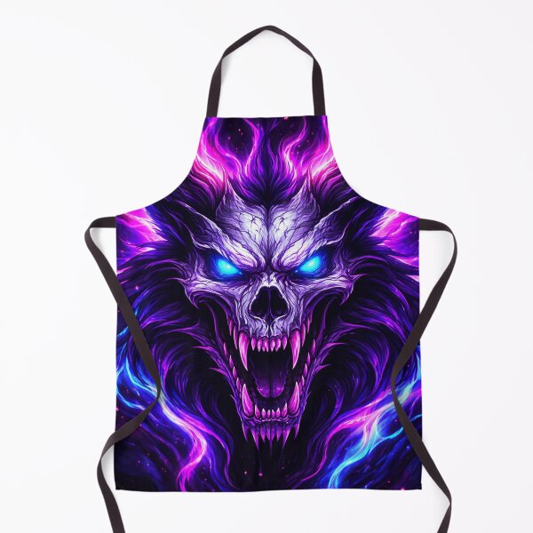 Item preview, Neon Skull Beast – Dark Cyber Fantasy Creature Art designed and sold by GolabMagic.