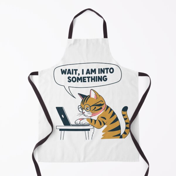 Item preview, Wait I Am Into Something Coding Cat - Funny Programmer Retro Design designed and sold by LoveDesignMania.